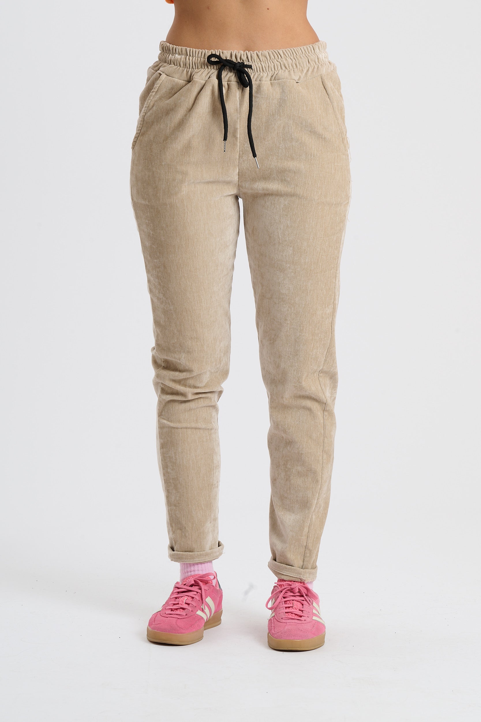 Stoffhose Bon - Beige