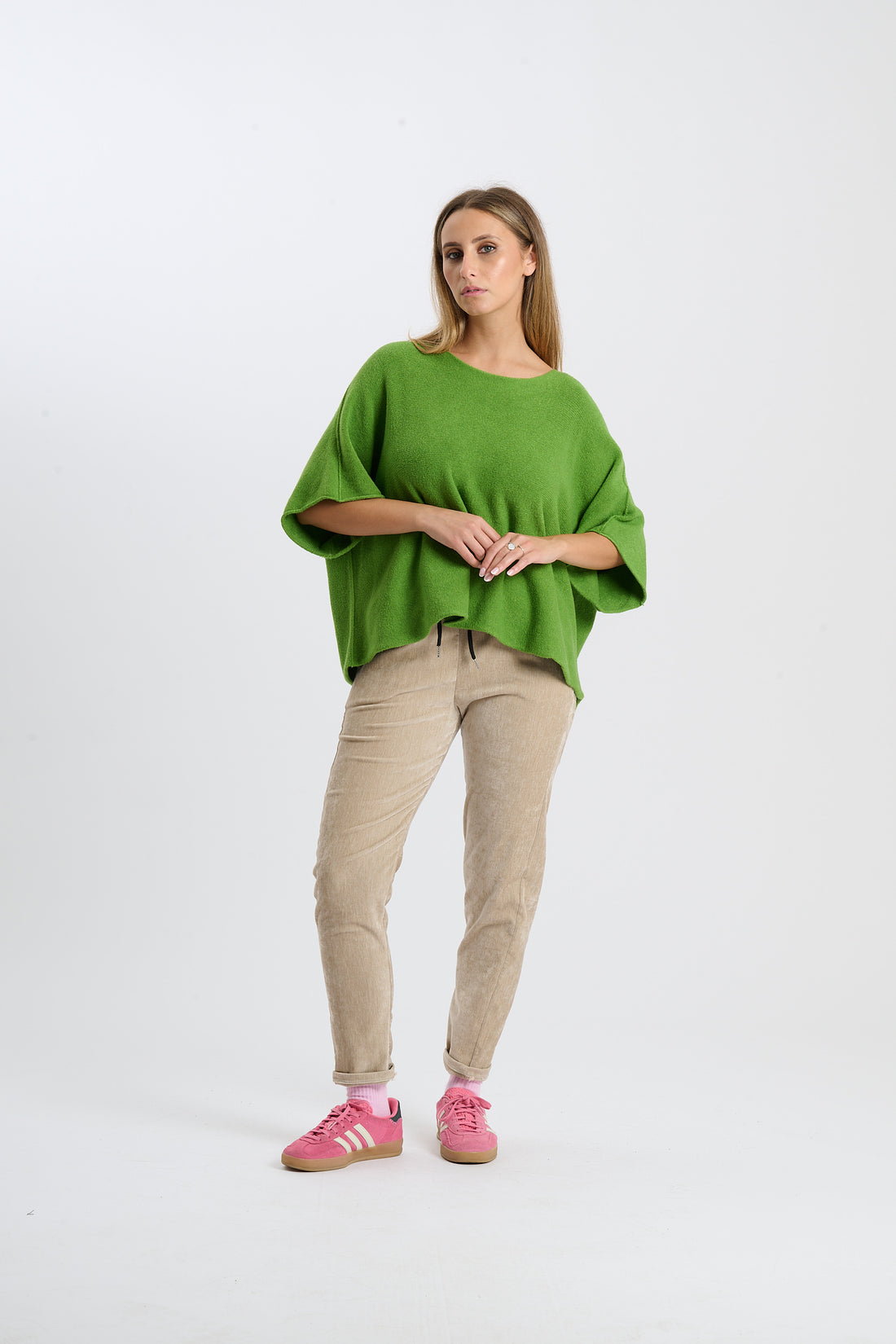 Strickshirt Deer - Grün