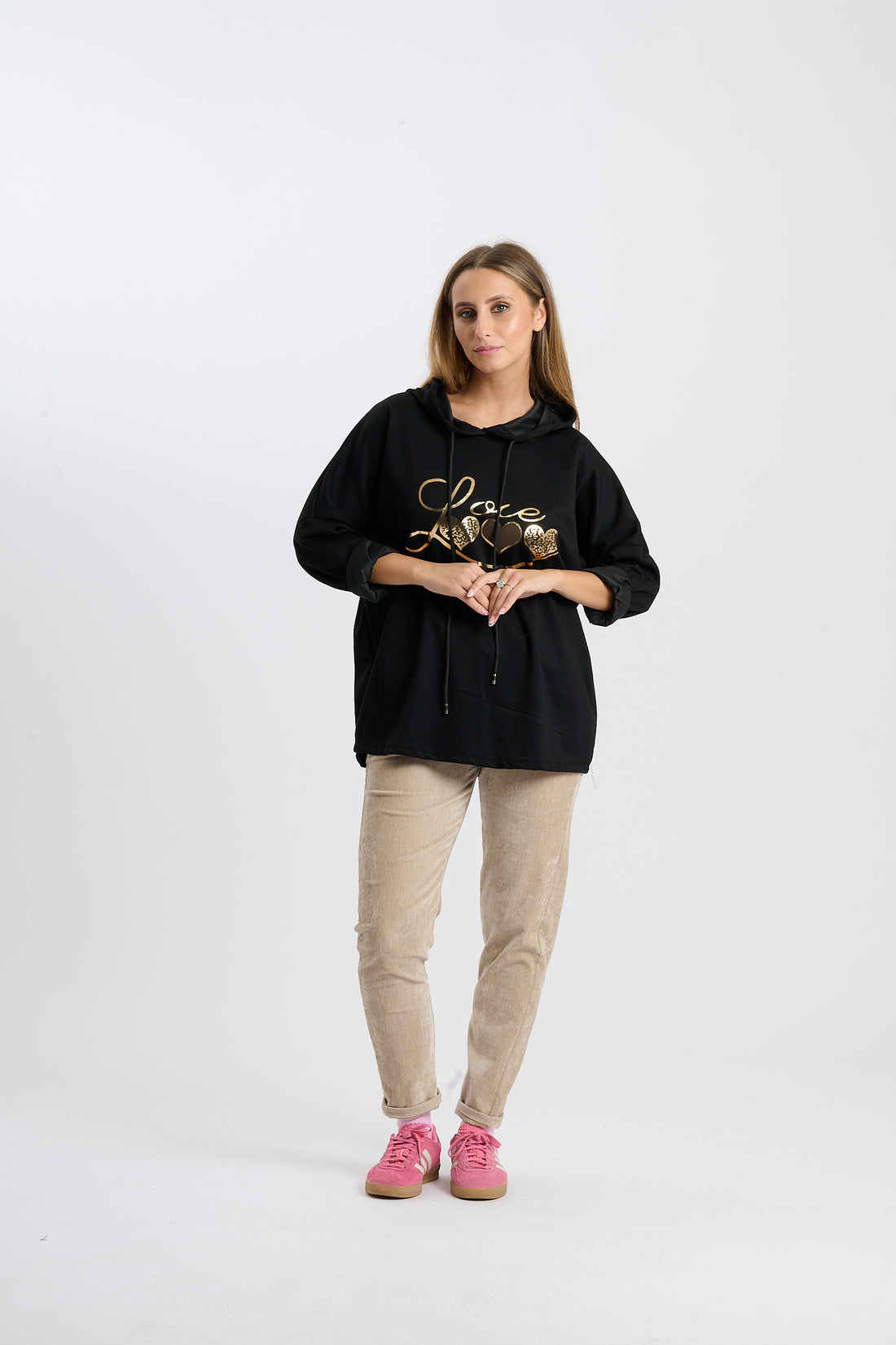 Hoodie Love - Schwarz