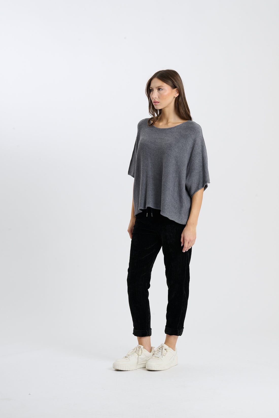 Strickshirt Deer - Grau