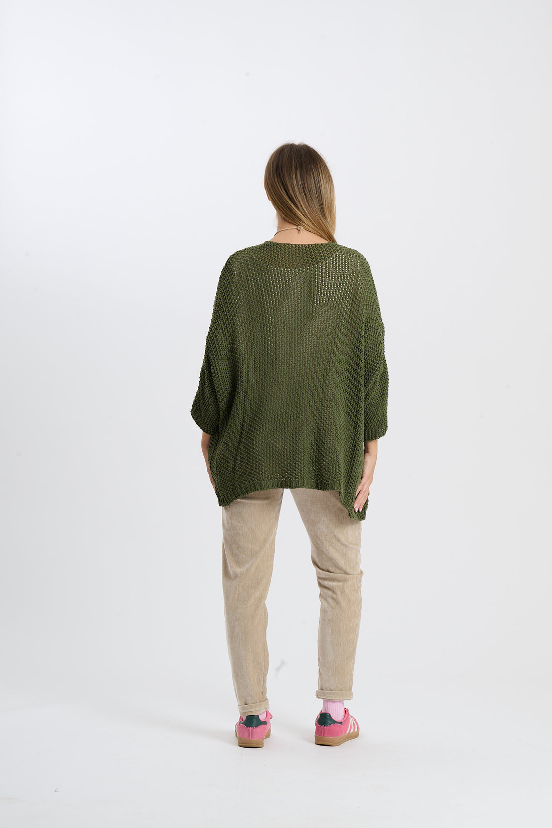 Strickjacke Helga - Olive
