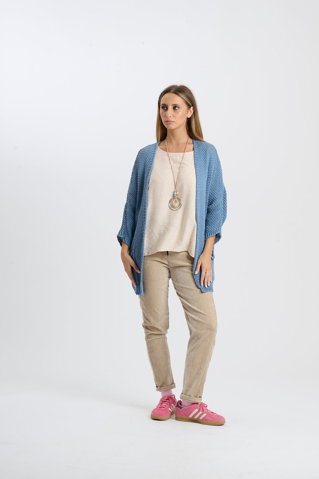 Strickjacke Helga - Blau