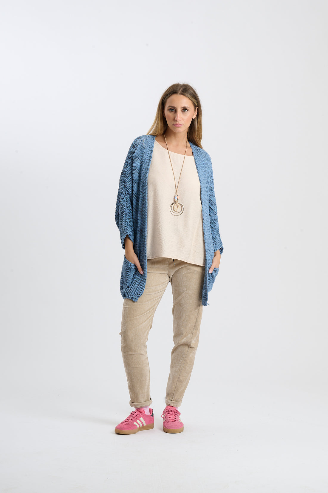 Strickjacke Helga - Blau