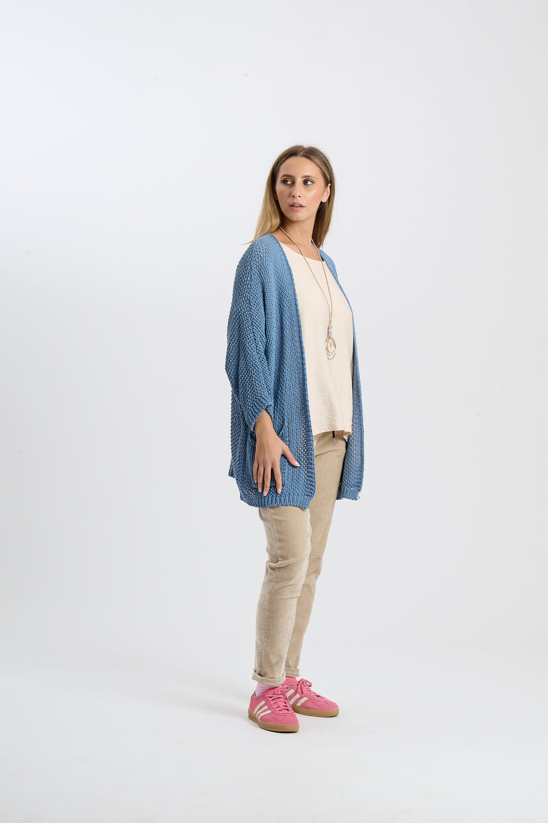 Strickjacke Helga - Blau