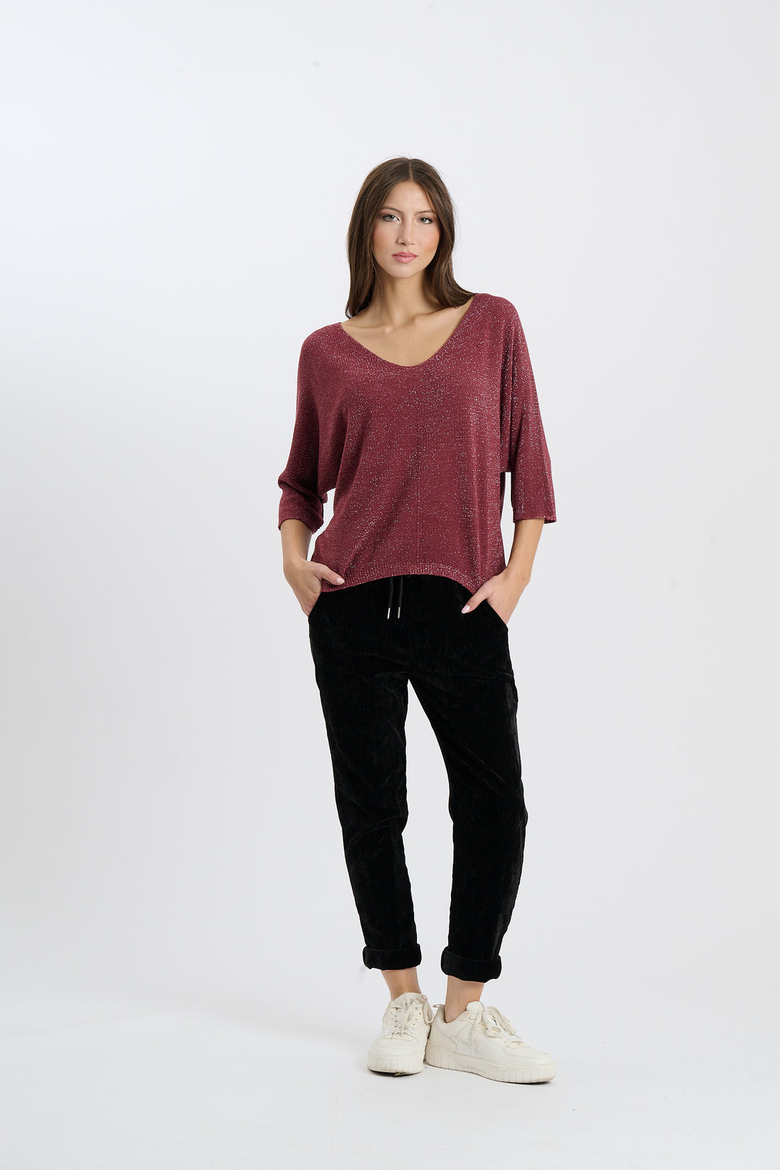 Sweatshirt Agra - Rot