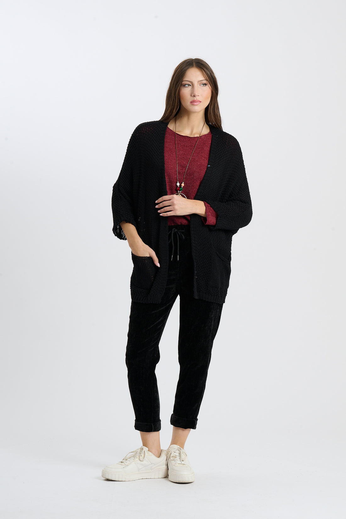 Strickjacke Helga - Schwarz