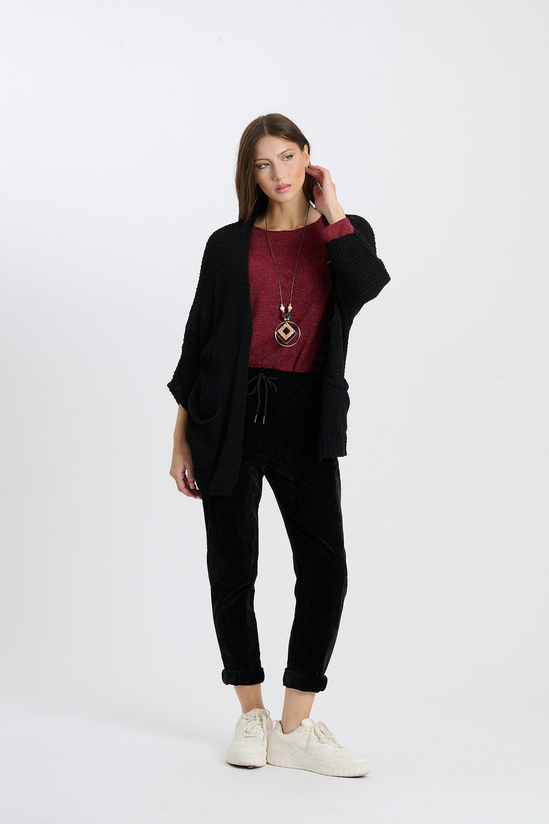 Strickjacke Helga - Schwarz