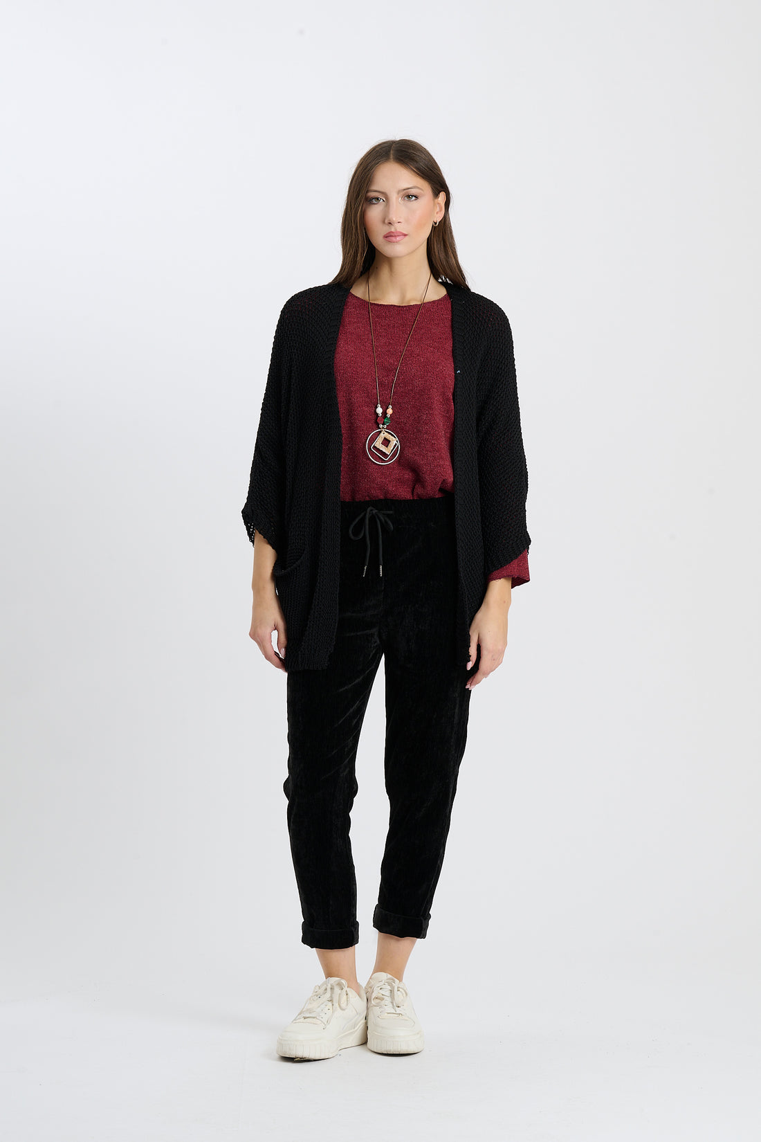 Strickjacke Helga - Schwarz