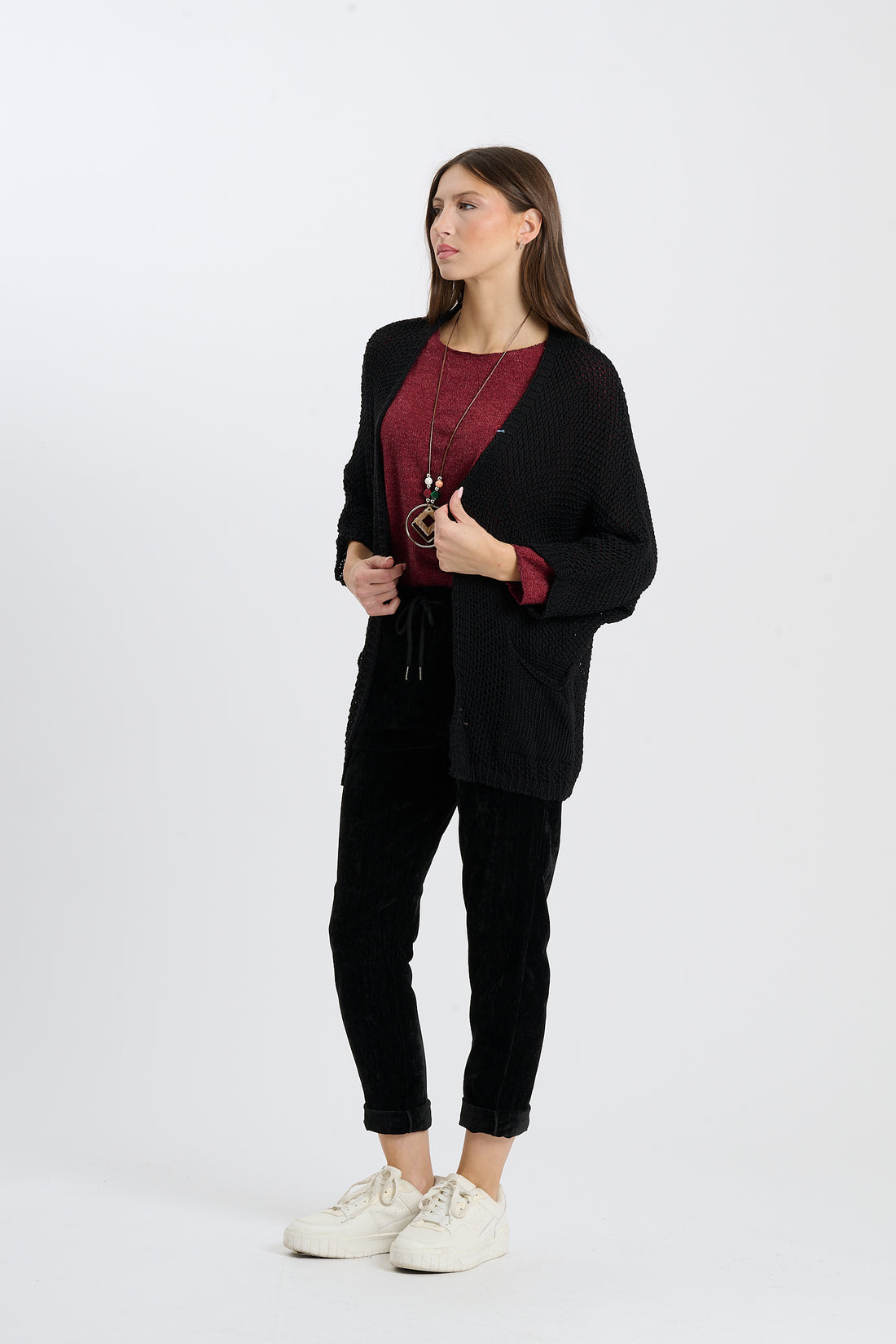 Strickjacke Helga - Schwarz