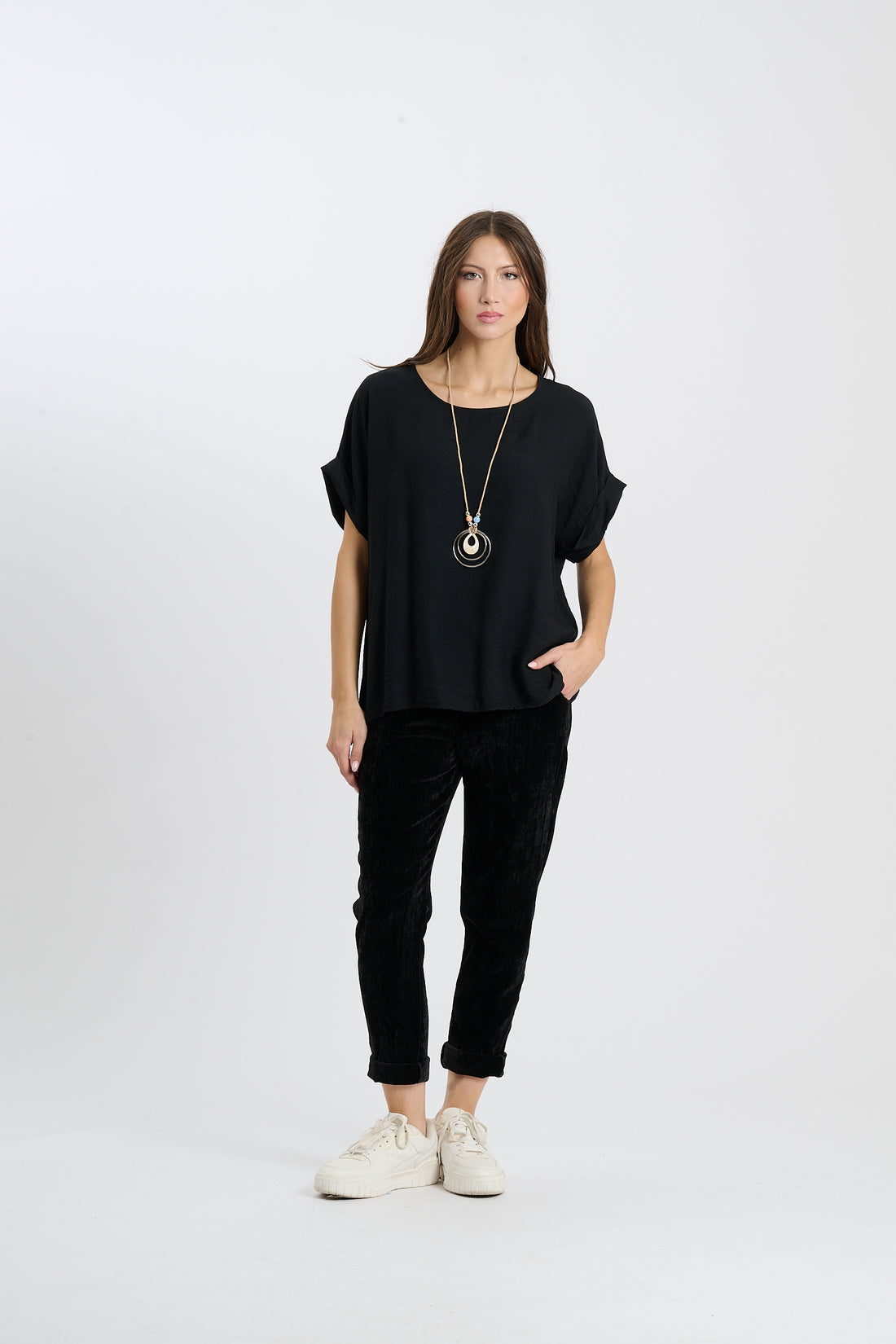 Shirt Ajun  - Schwarz
