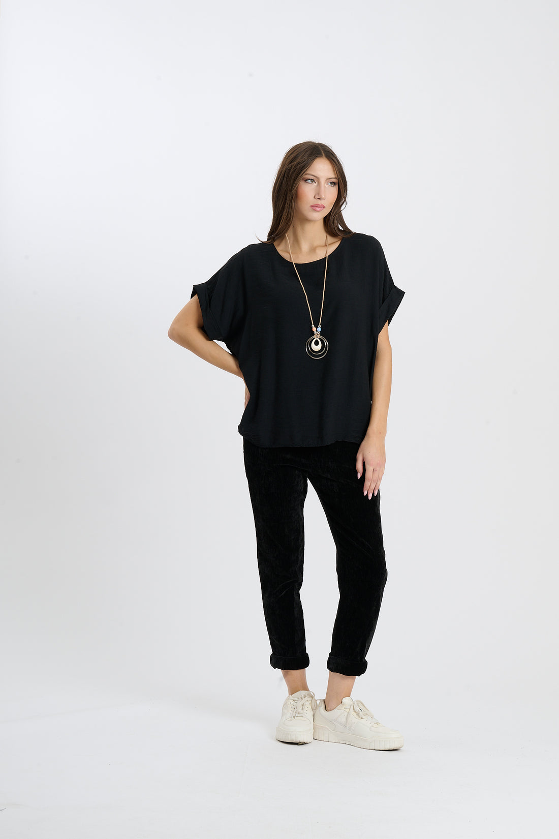 Shirt Ajun  - Schwarz