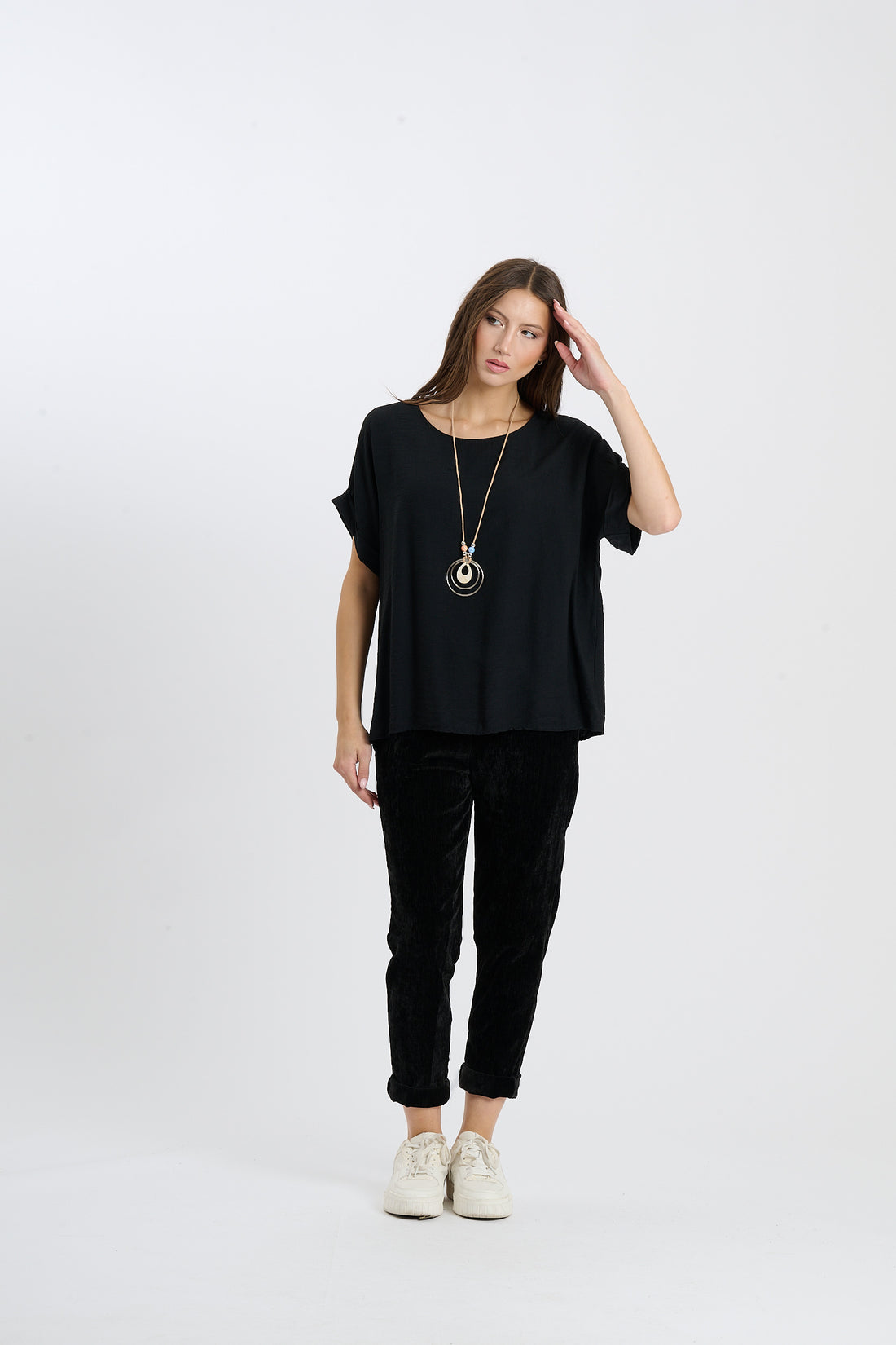 Shirt Ajun  - Schwarz