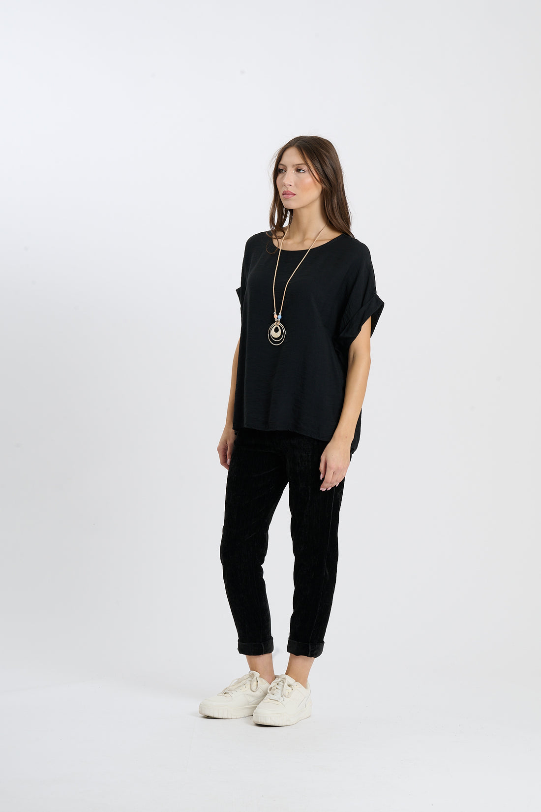 Shirt Ajun  - Schwarz