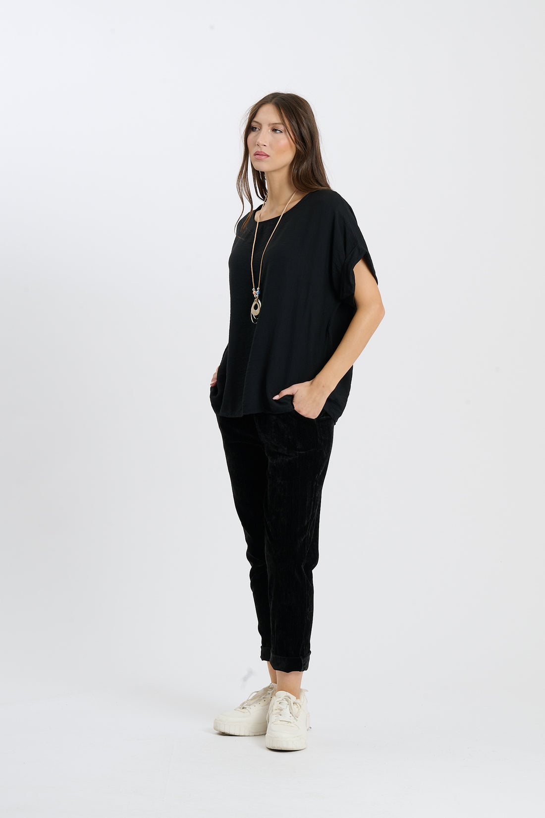 Shirt Ajun  - Schwarz