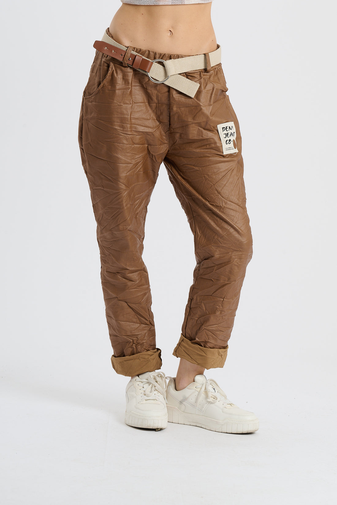 Hose Denim - Metallicbraun