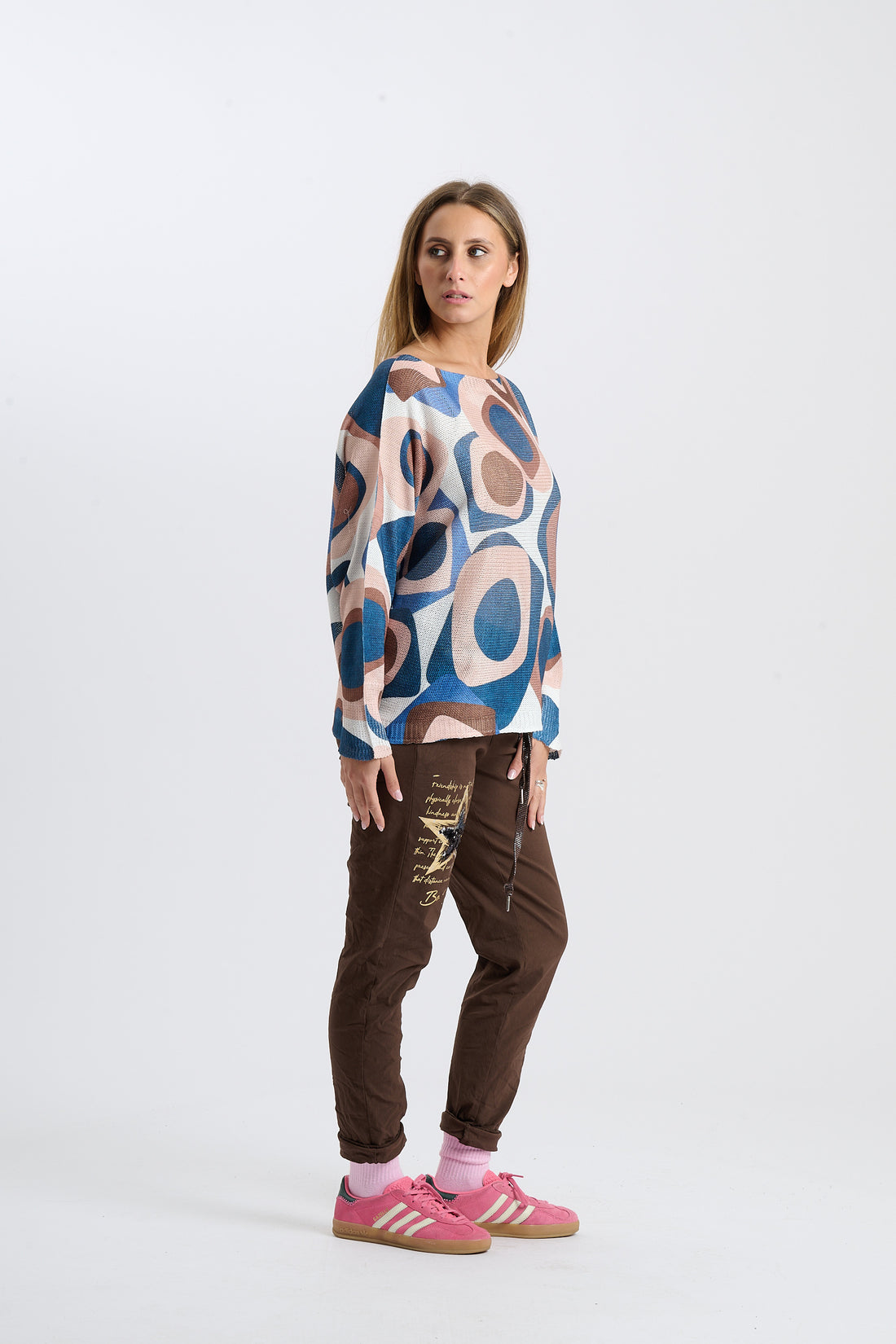 Strickshirt Damn - Blau