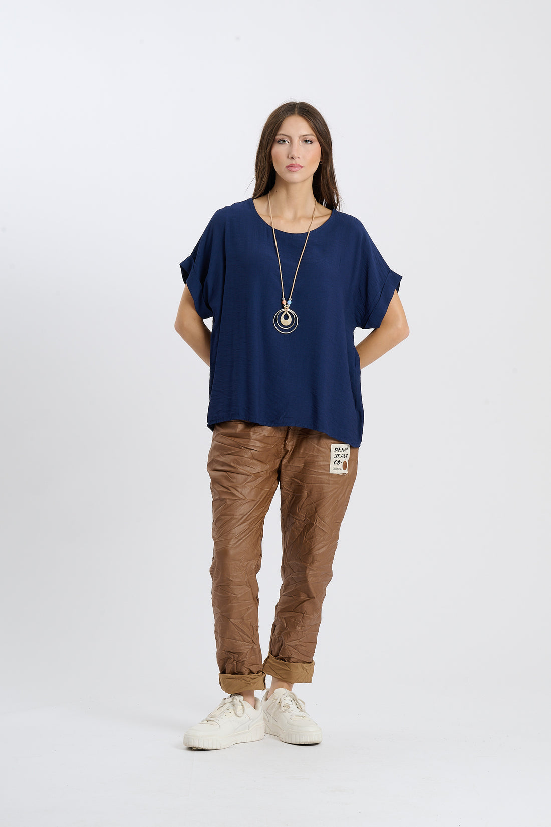 Shirt Ajun  - Dunkelblau