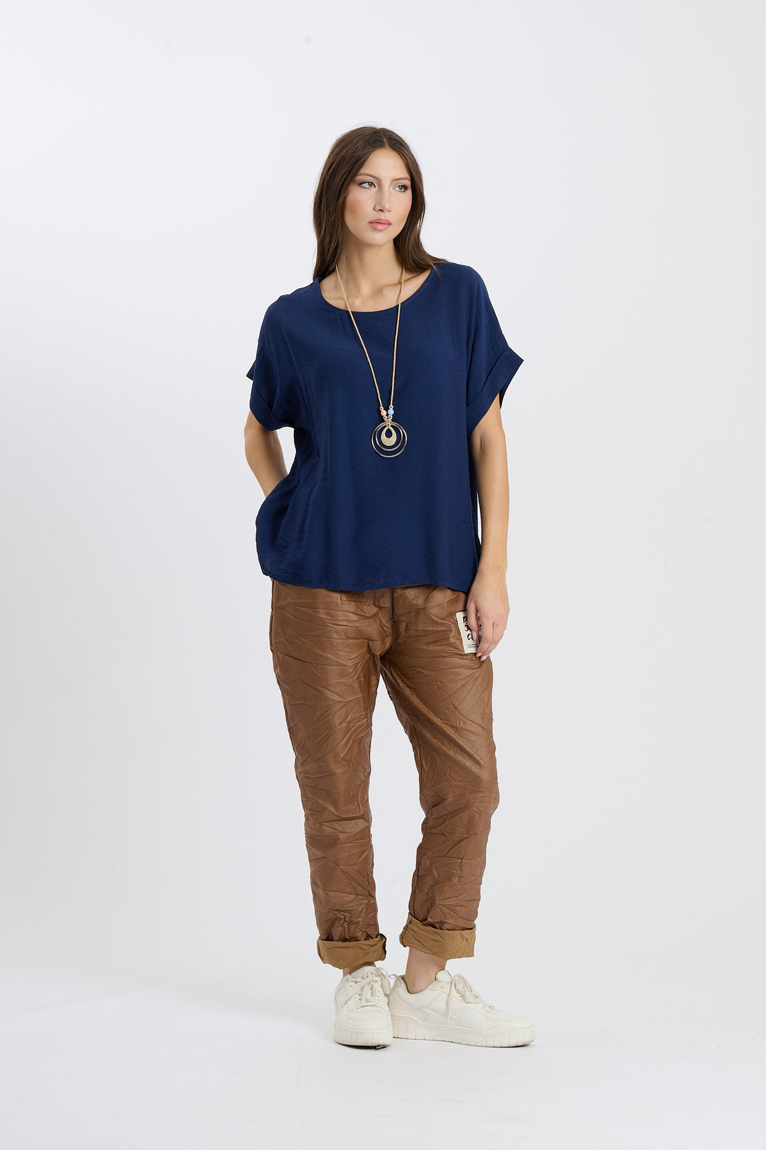 Shirt Ajun  - Dunkelblau