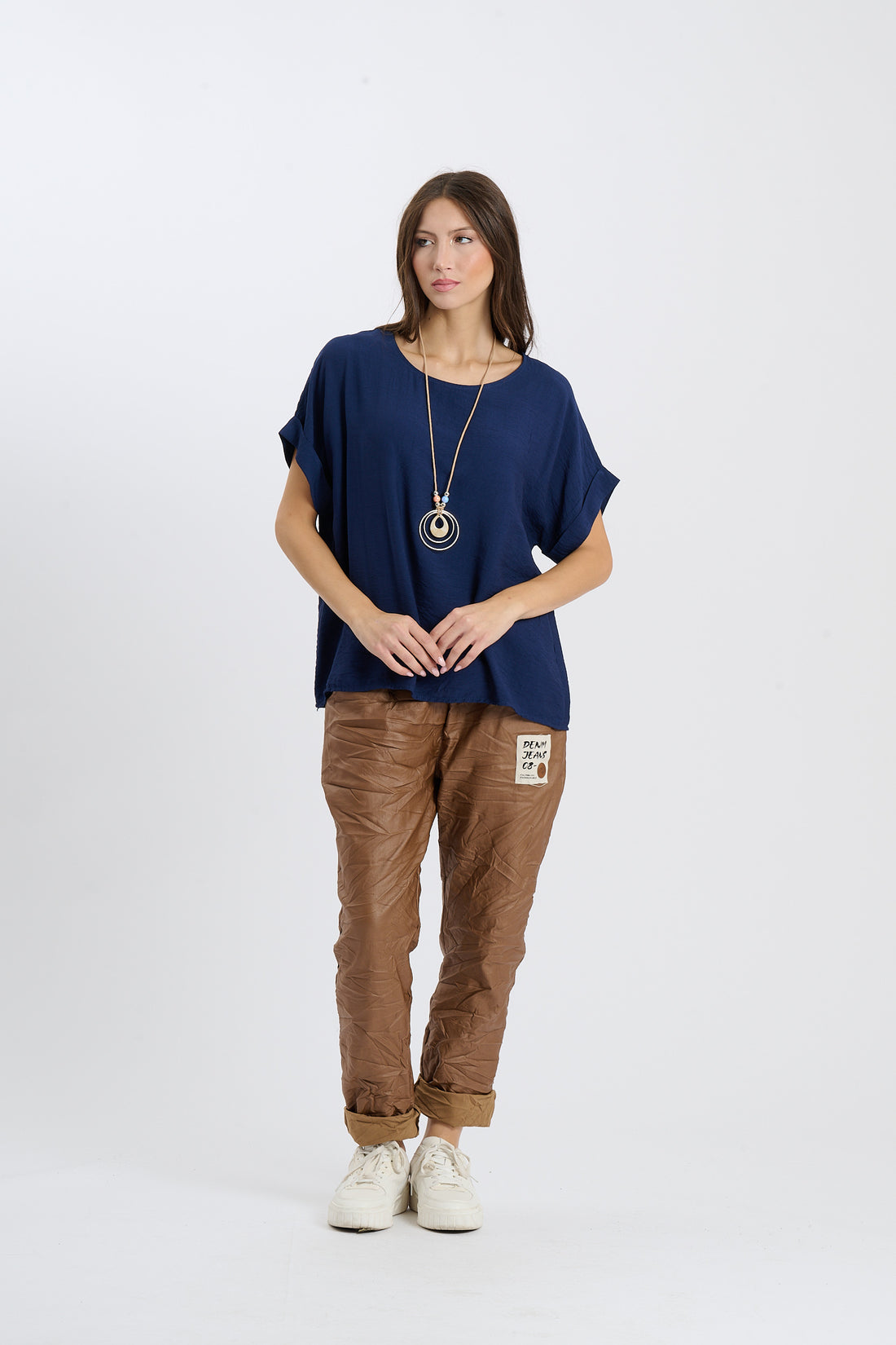 Shirt Ajun  - Dunkelblau
