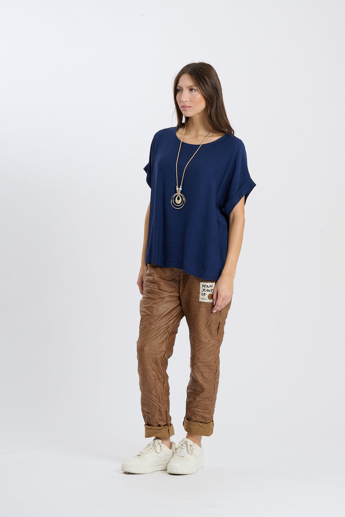 Shirt Ajun  - Dunkelblau
