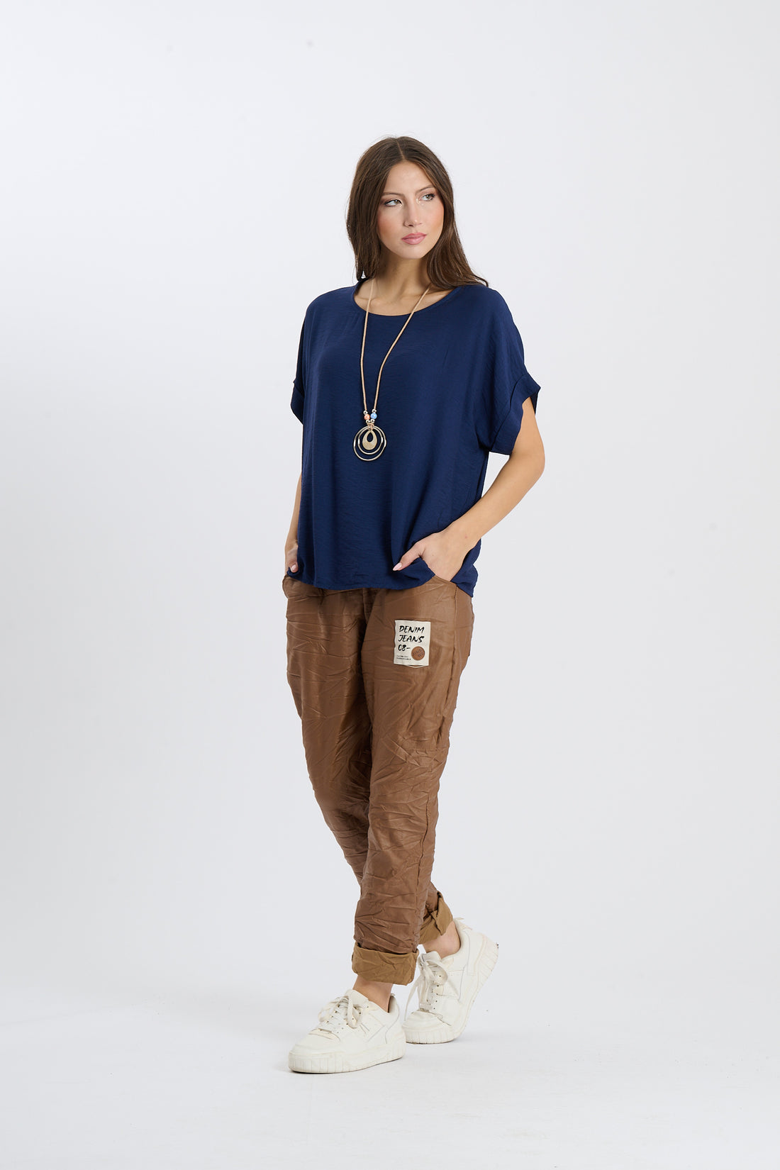 Shirt Ajun  - Dunkelblau
