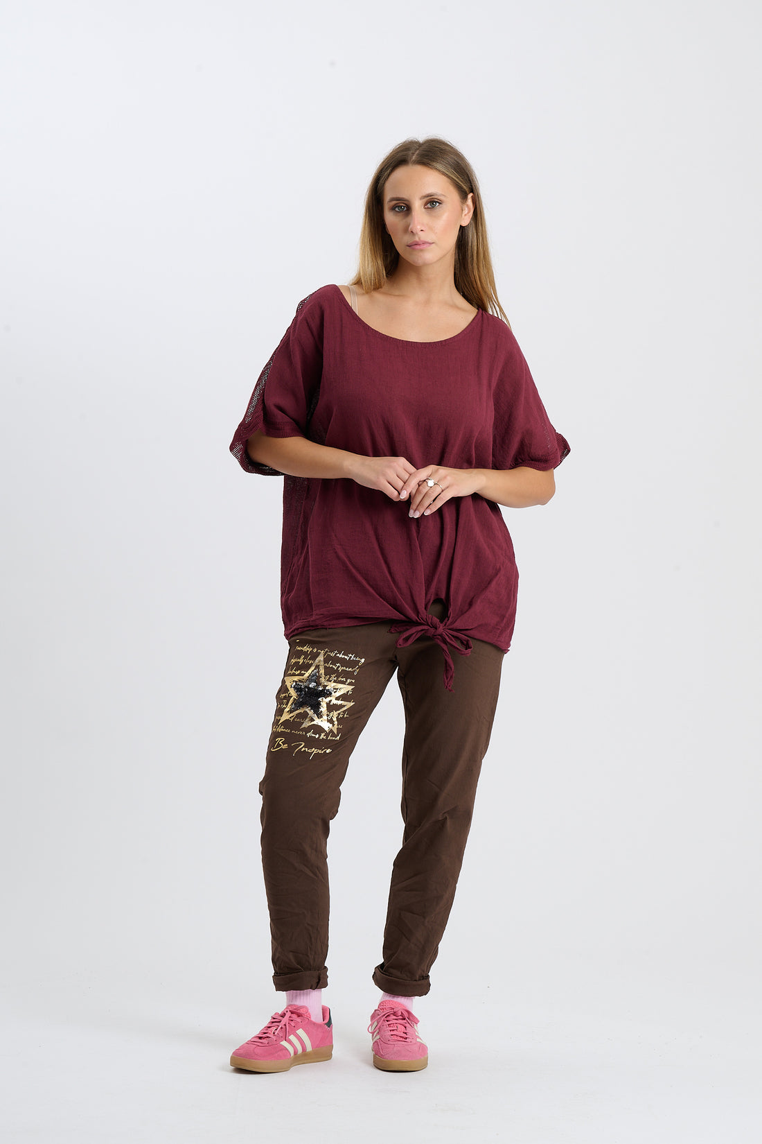 Shirt Aruba - Weinrot