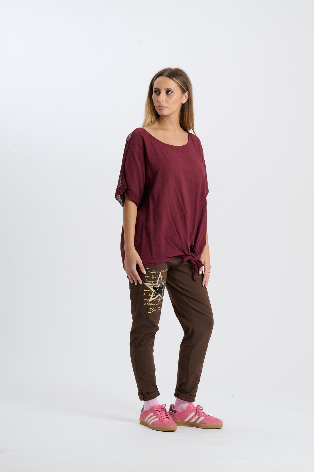 Shirt Aruba - Weinrot