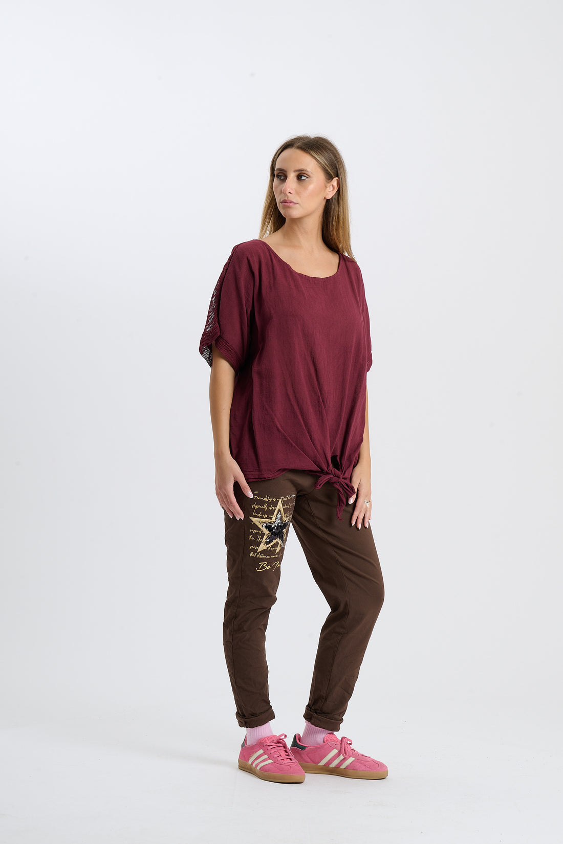 Shirt Aruba - Weinrot