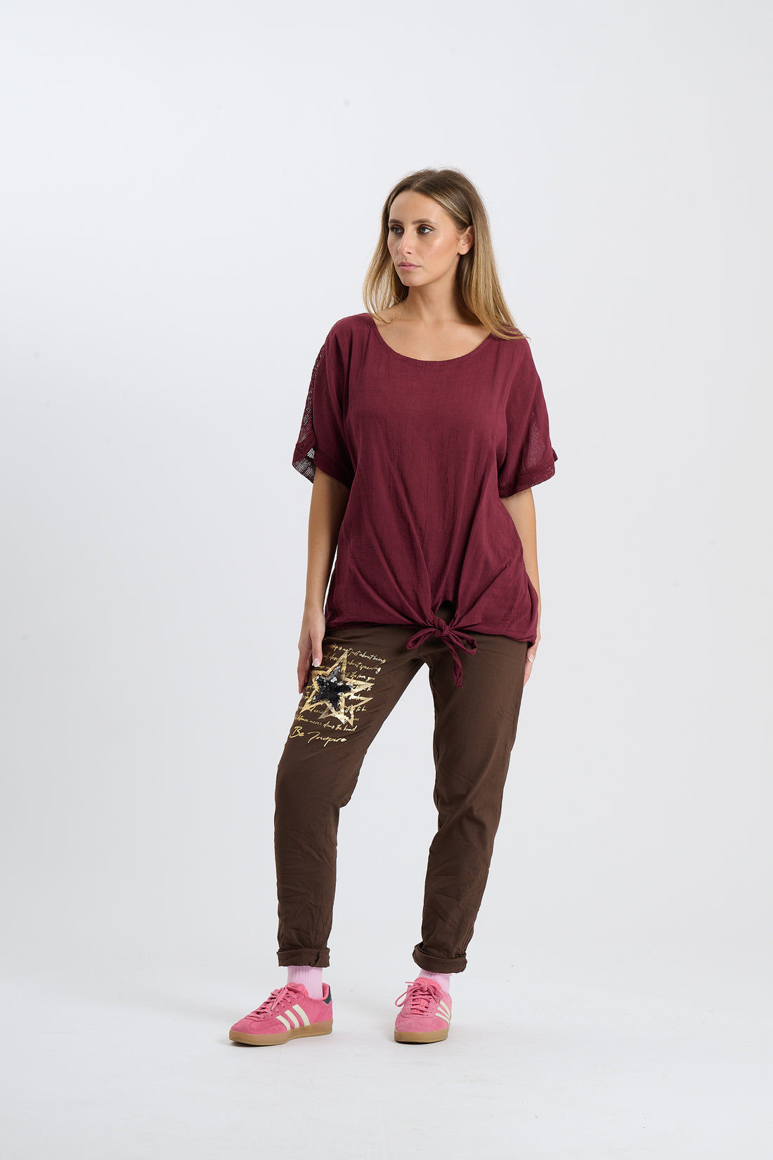 Shirt Aruba - Weinrot