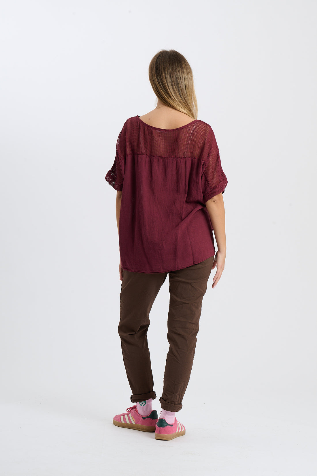Shirt Aruba - Weinrot