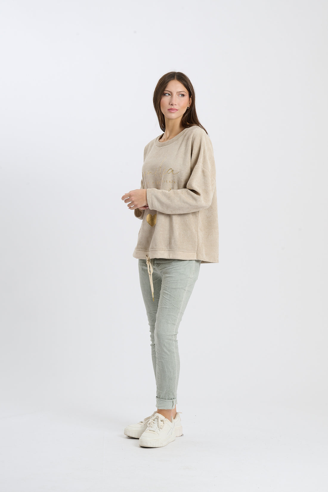 Pullover Familia  - Hellbraun