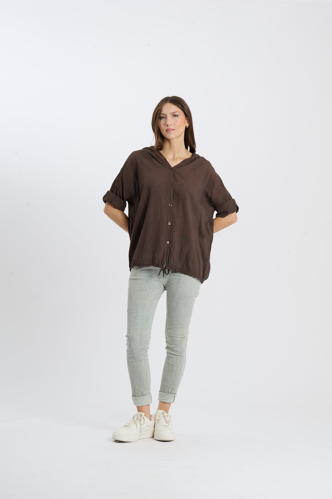 Hoodie Hemd Palma - Braun