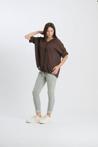 Hoodie Hemd Palma - Braun
