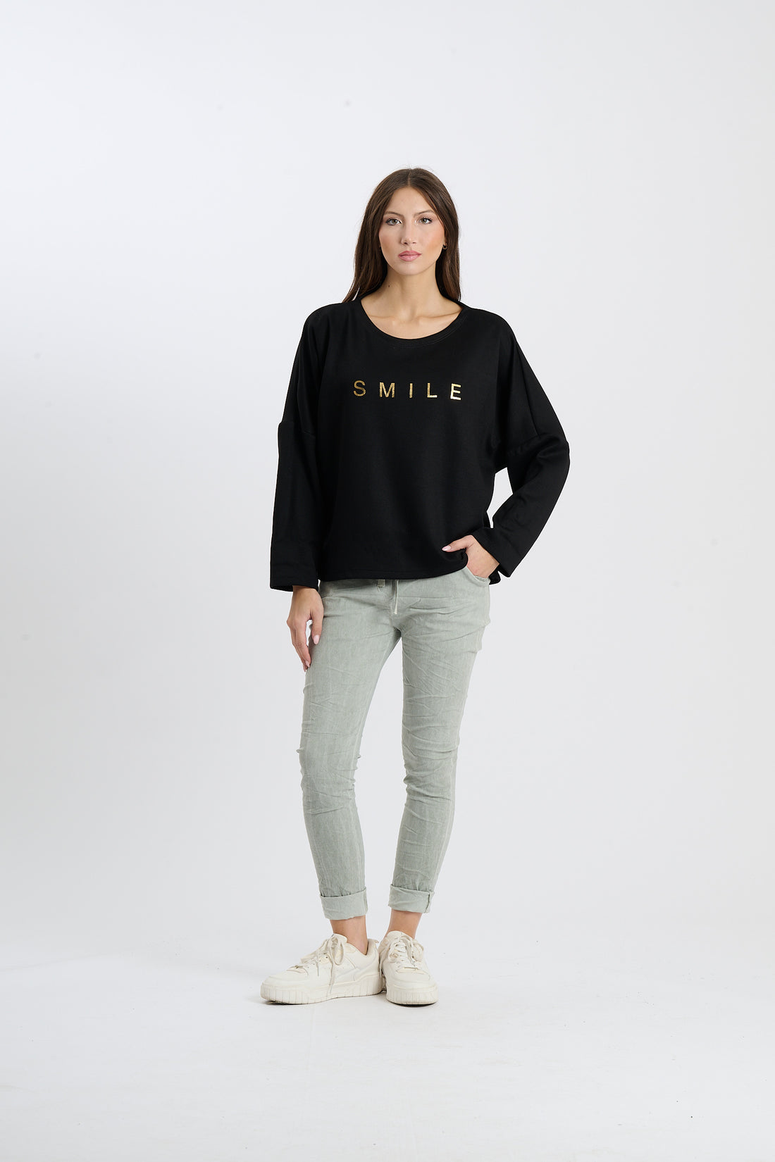 Pullover Smile  - Schwarz