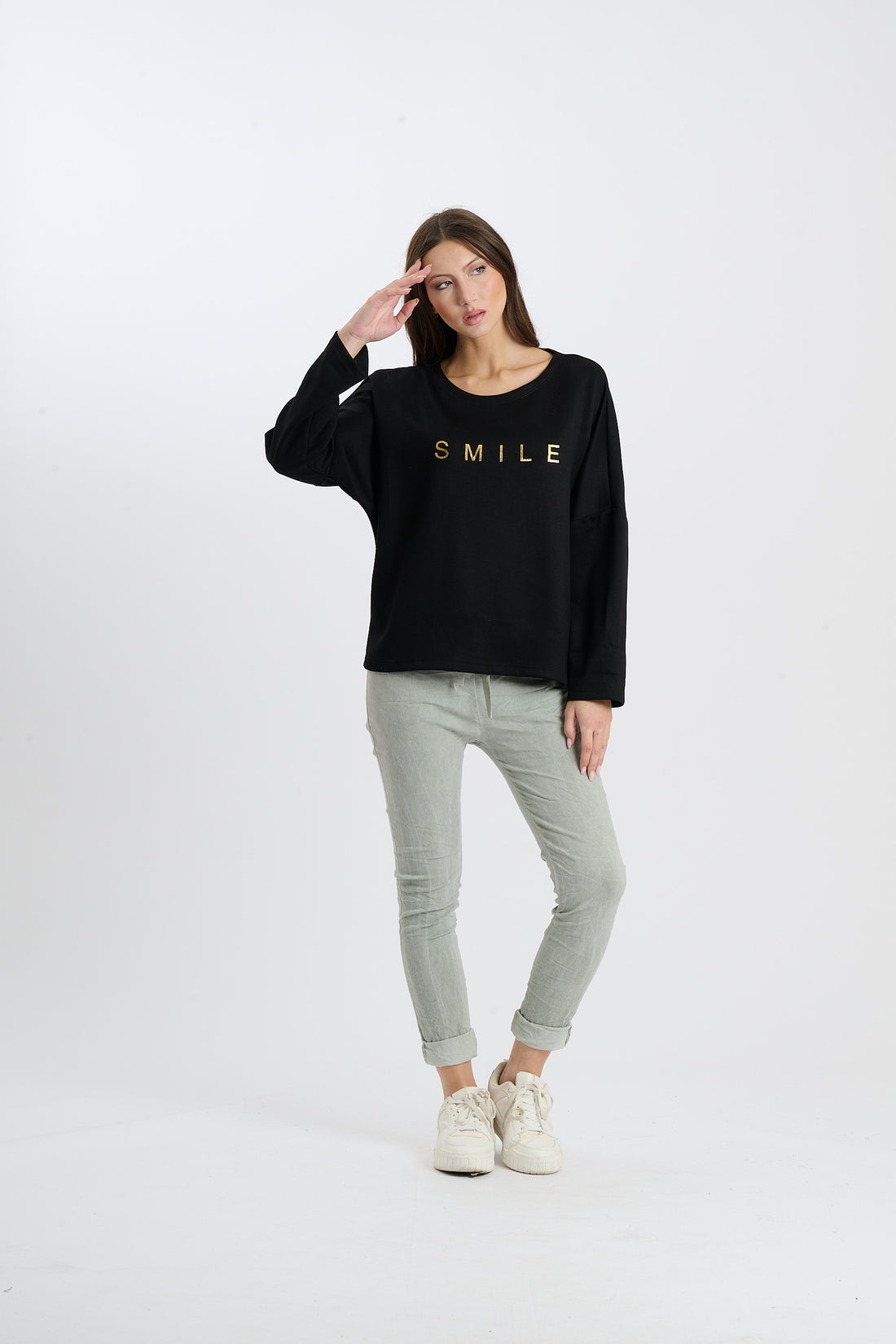 Pullover Smile  - Schwarz