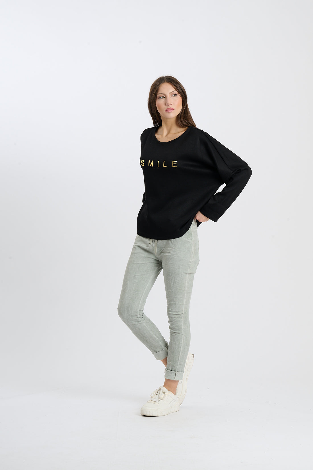 Pullover Smile  - Schwarz