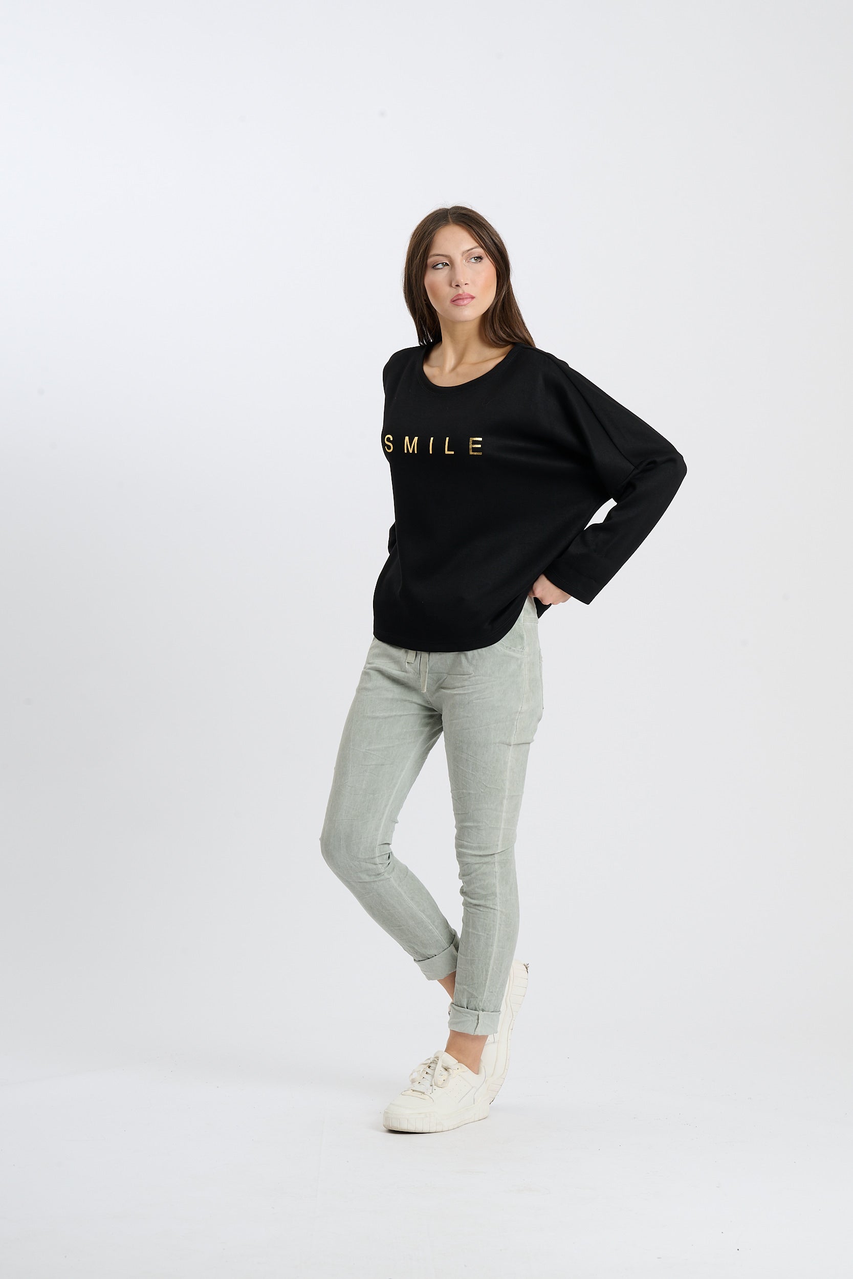Pullover Smile  - Schwarz