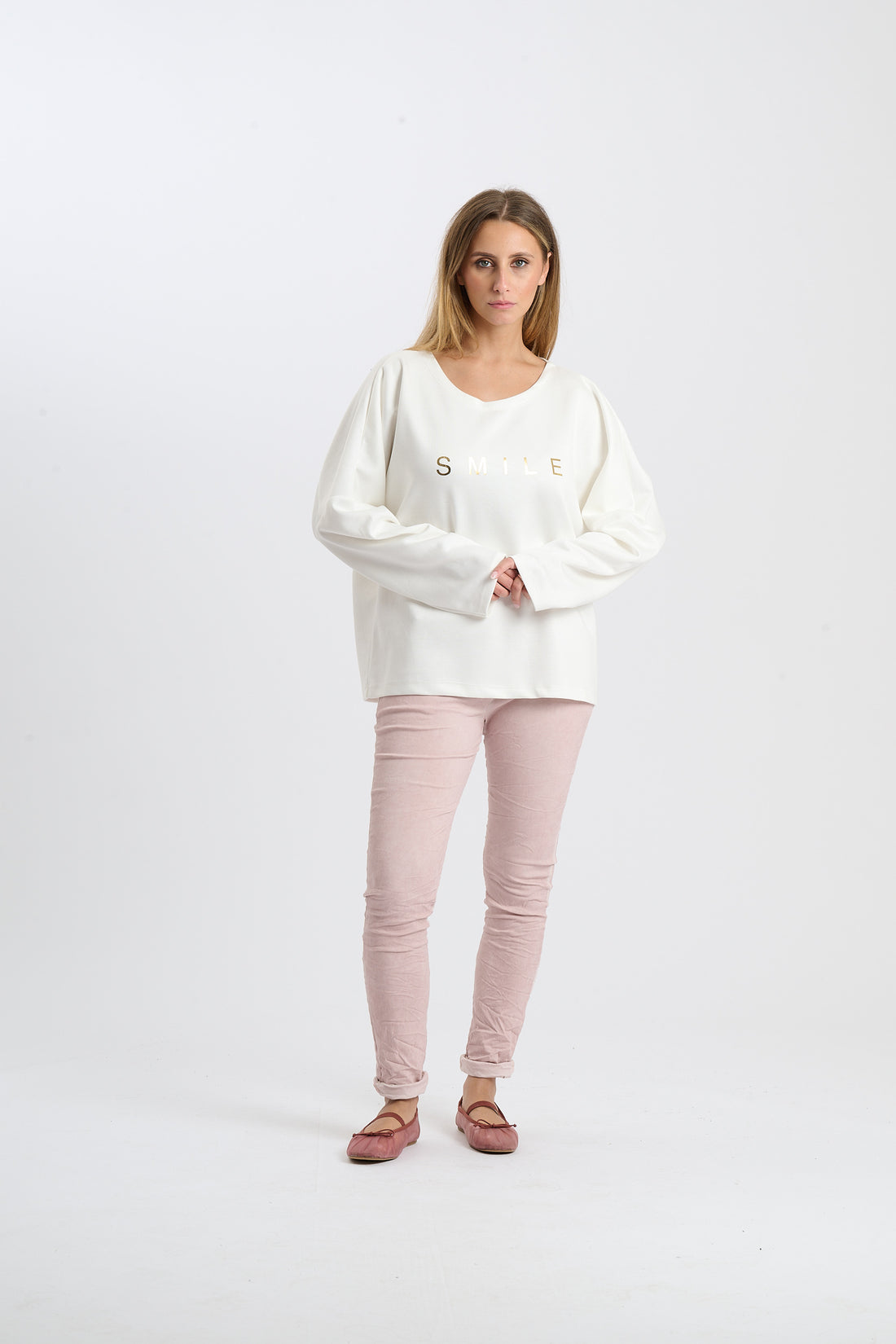 Pullover Smile  - Weiß