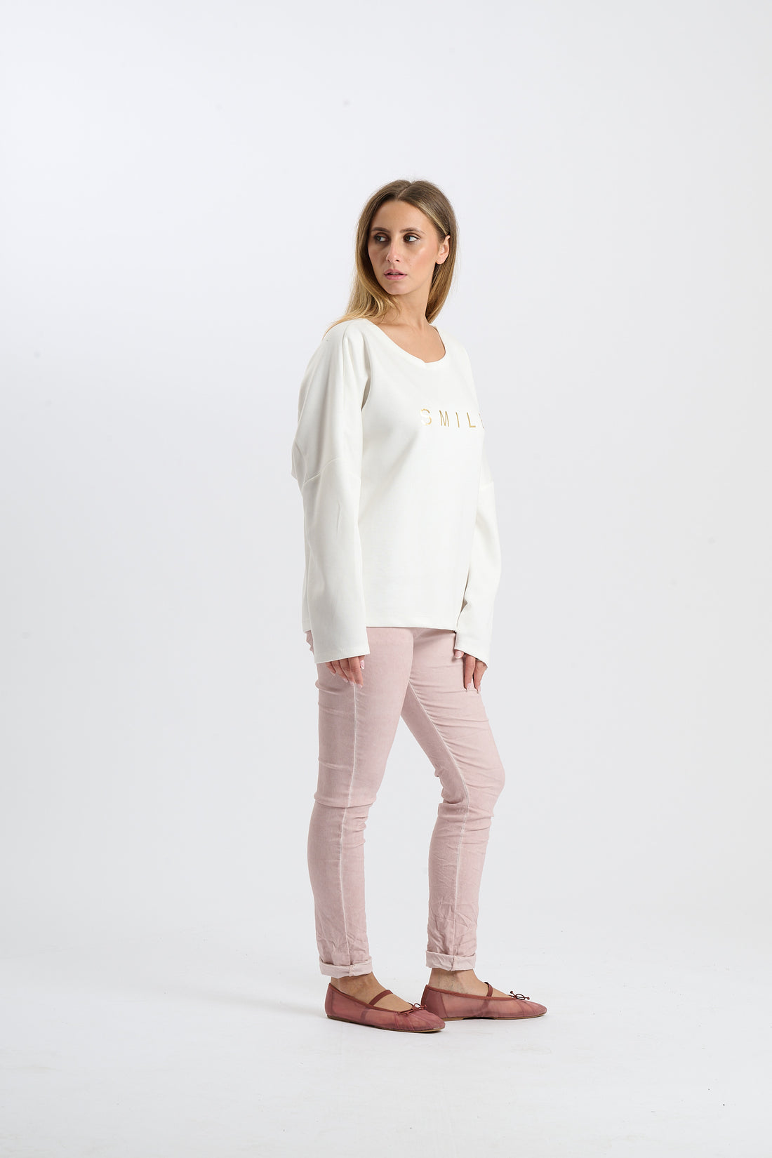 Pullover Smile  - Weiß