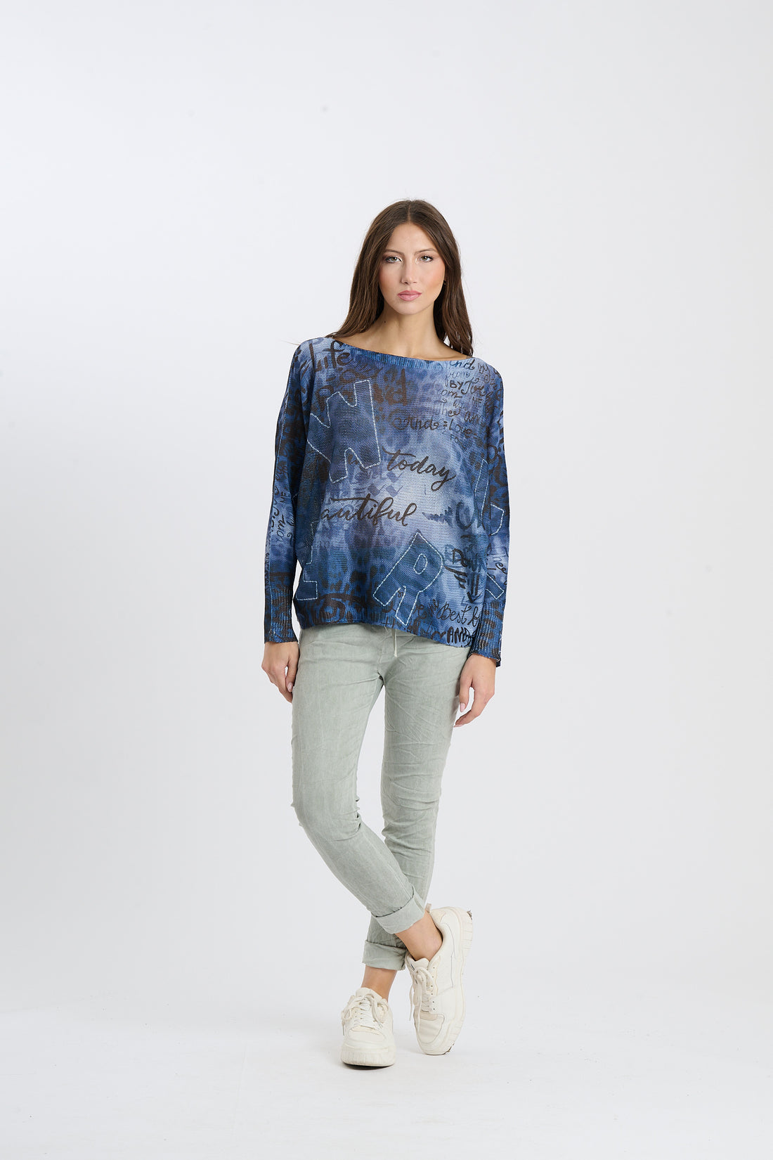 Strickshirt Vista - Blau