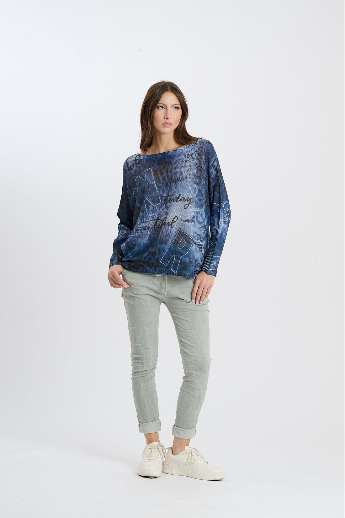 Strickshirt Vista - Blau