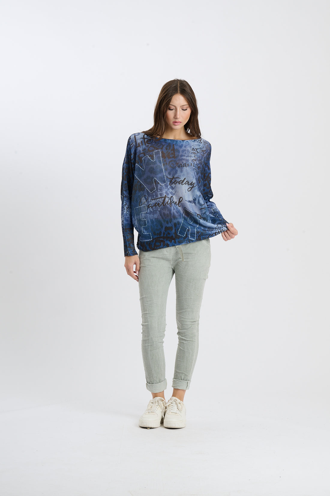 Strickshirt Vista - Blau