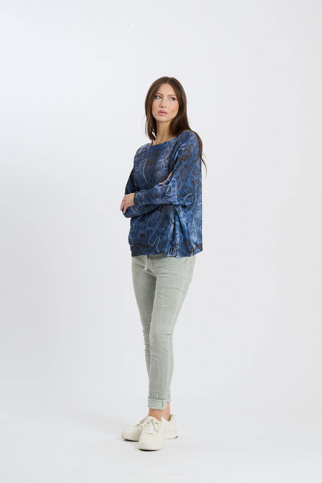 Strickshirt Vista - Blau