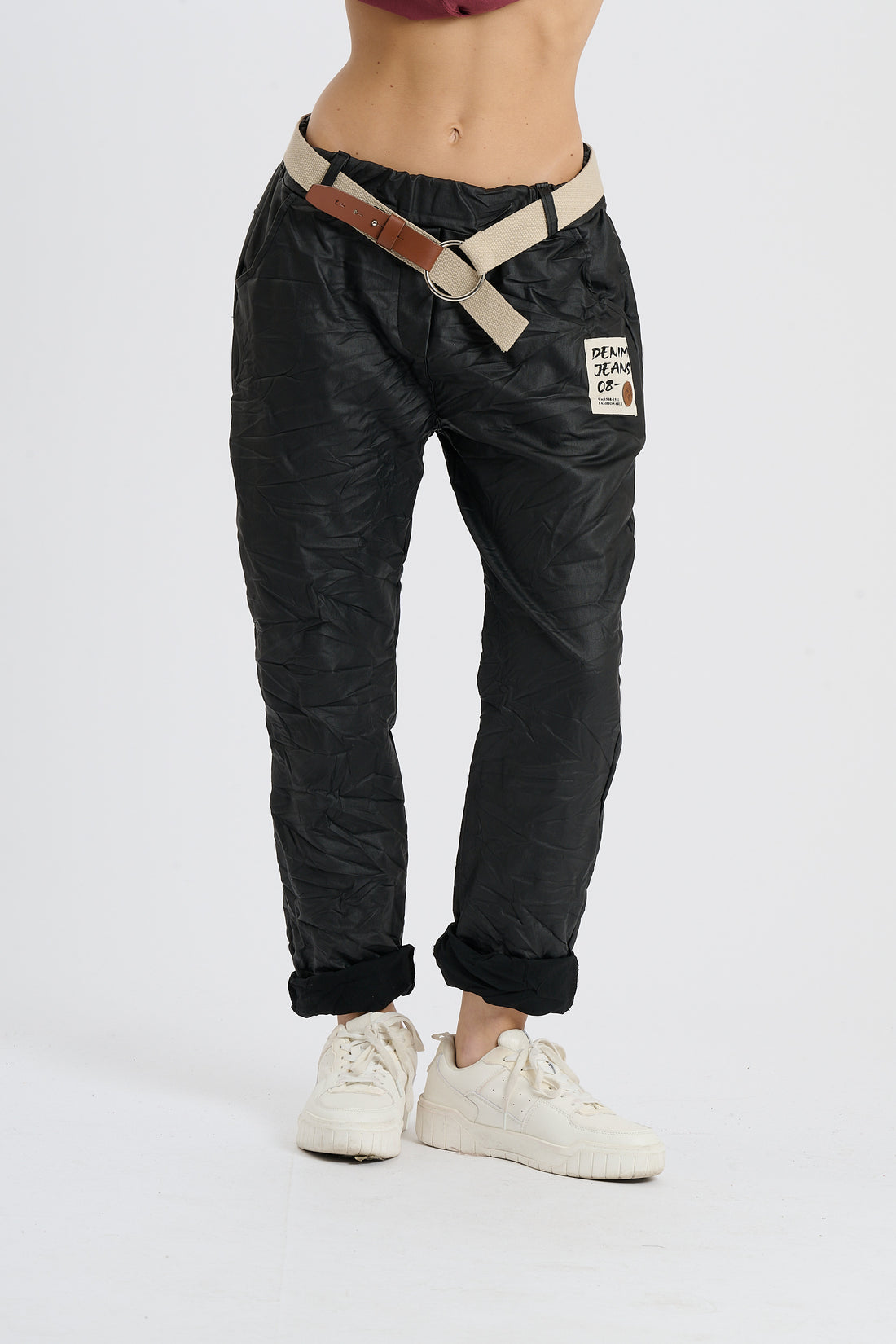 Hose Denim - Metallicschwarz