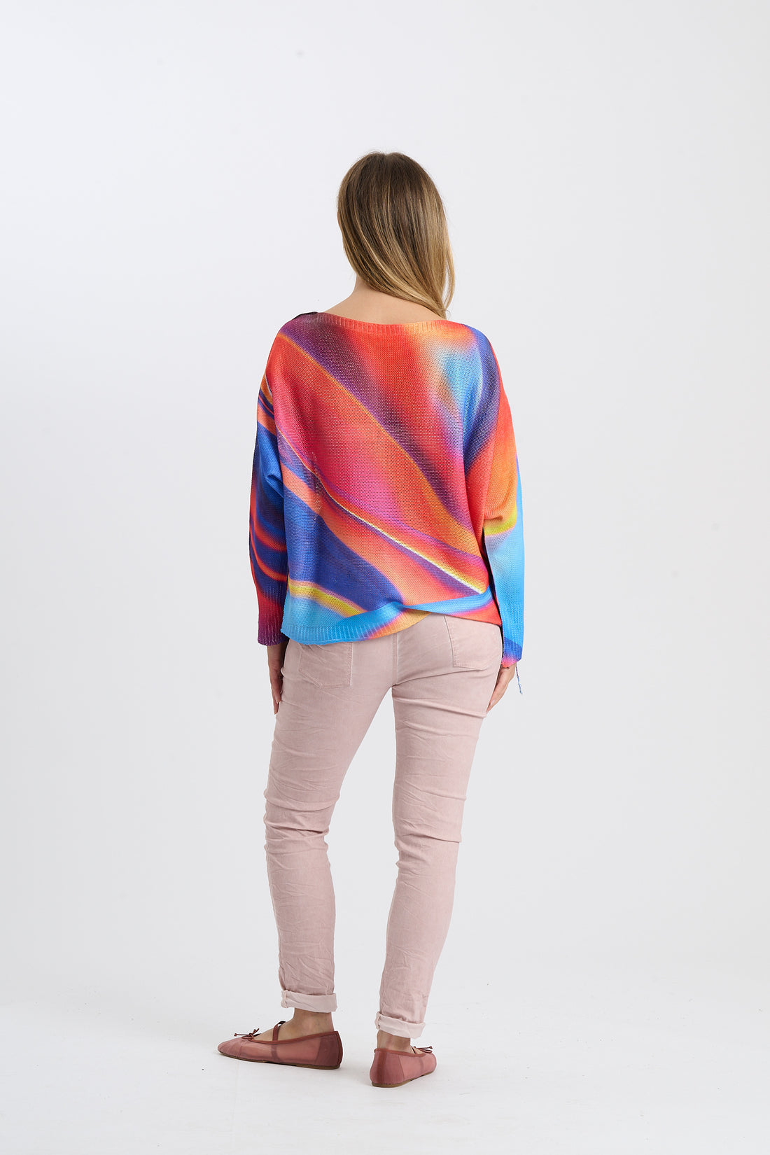 Strickshirt 70s - Blau
