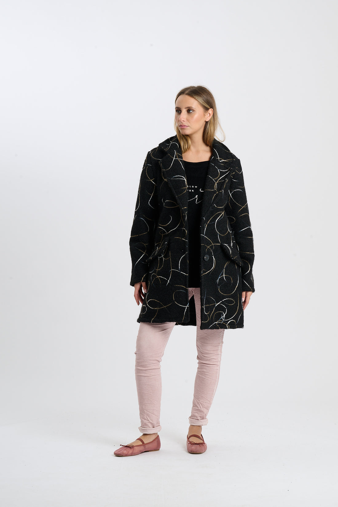 Filzjacke Sofie - Schwarz