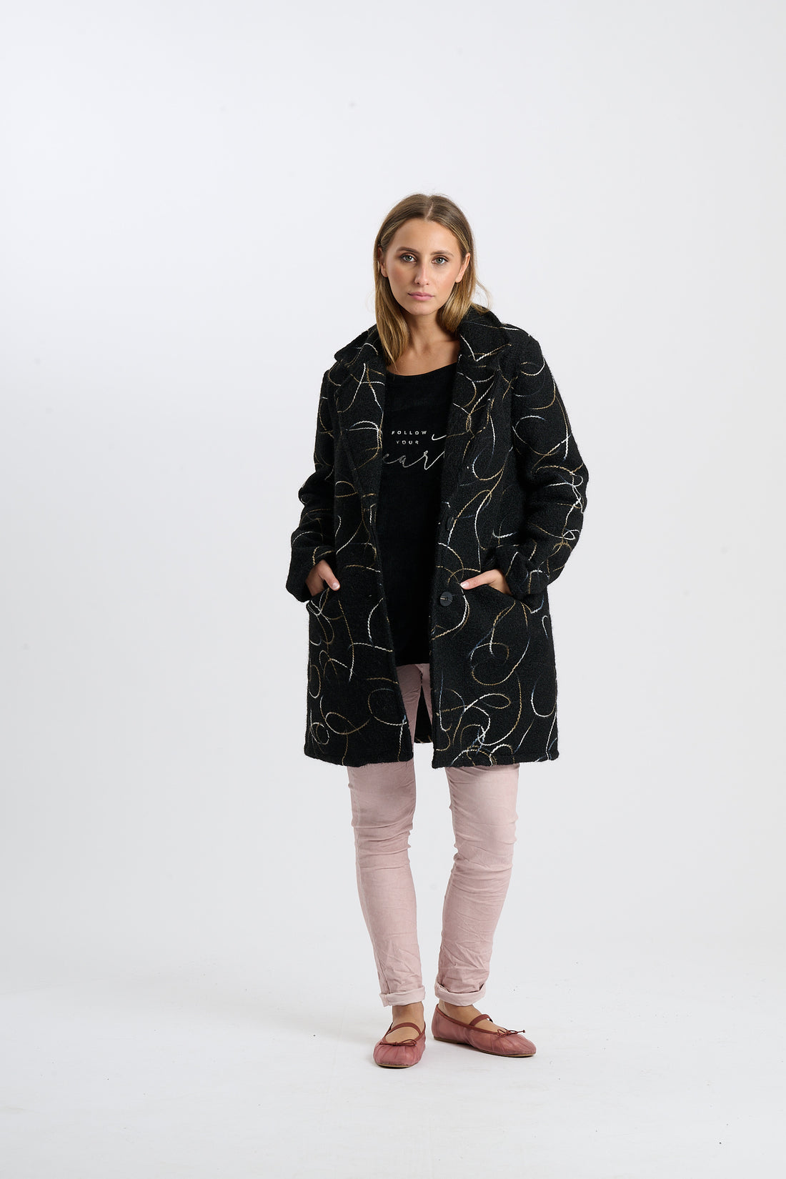 Filzjacke Sofie - Schwarz
