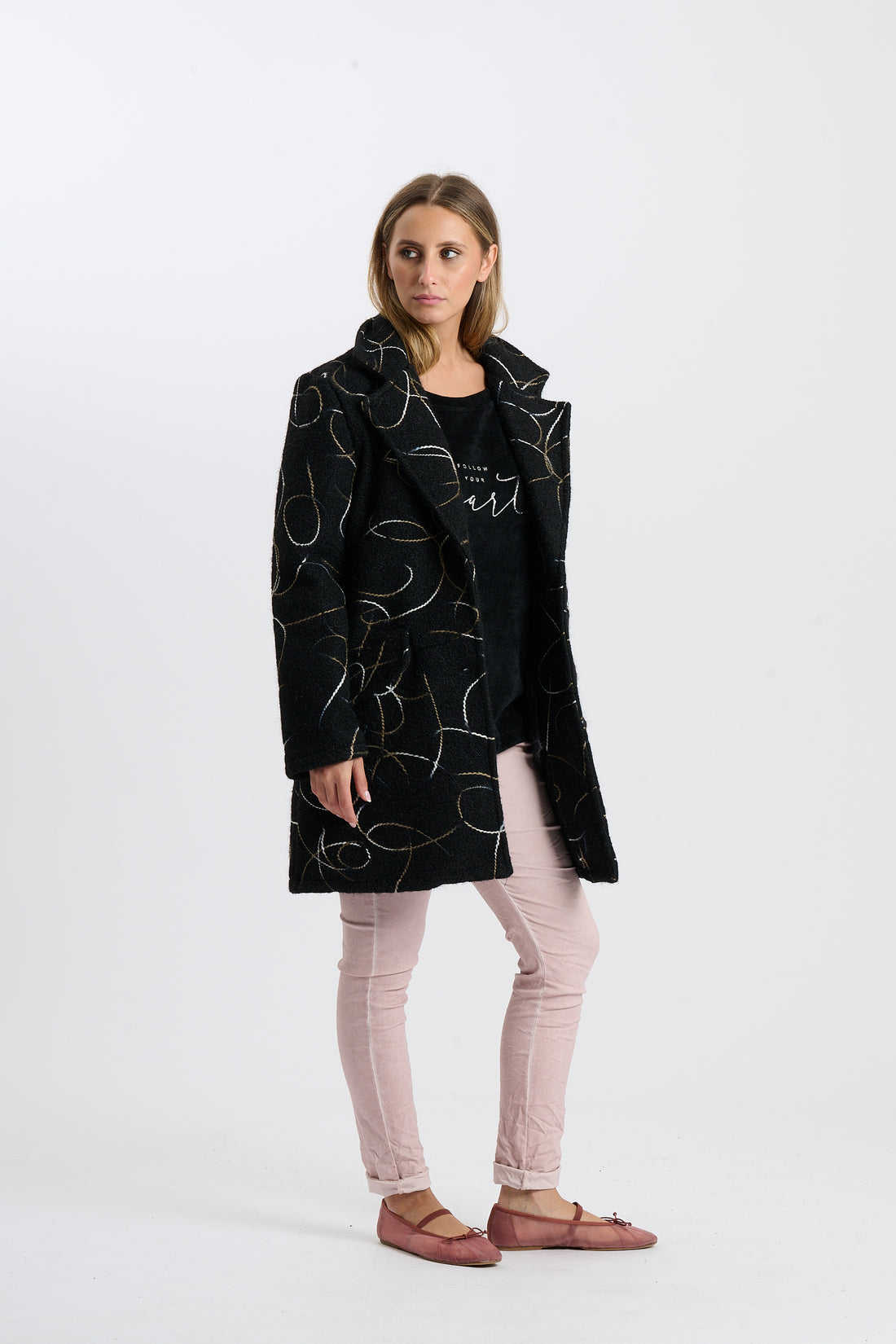 Filzjacke Sofie - Schwarz