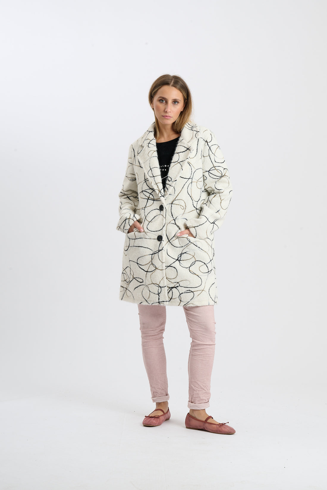 Filzjacke Sofie - Weiß