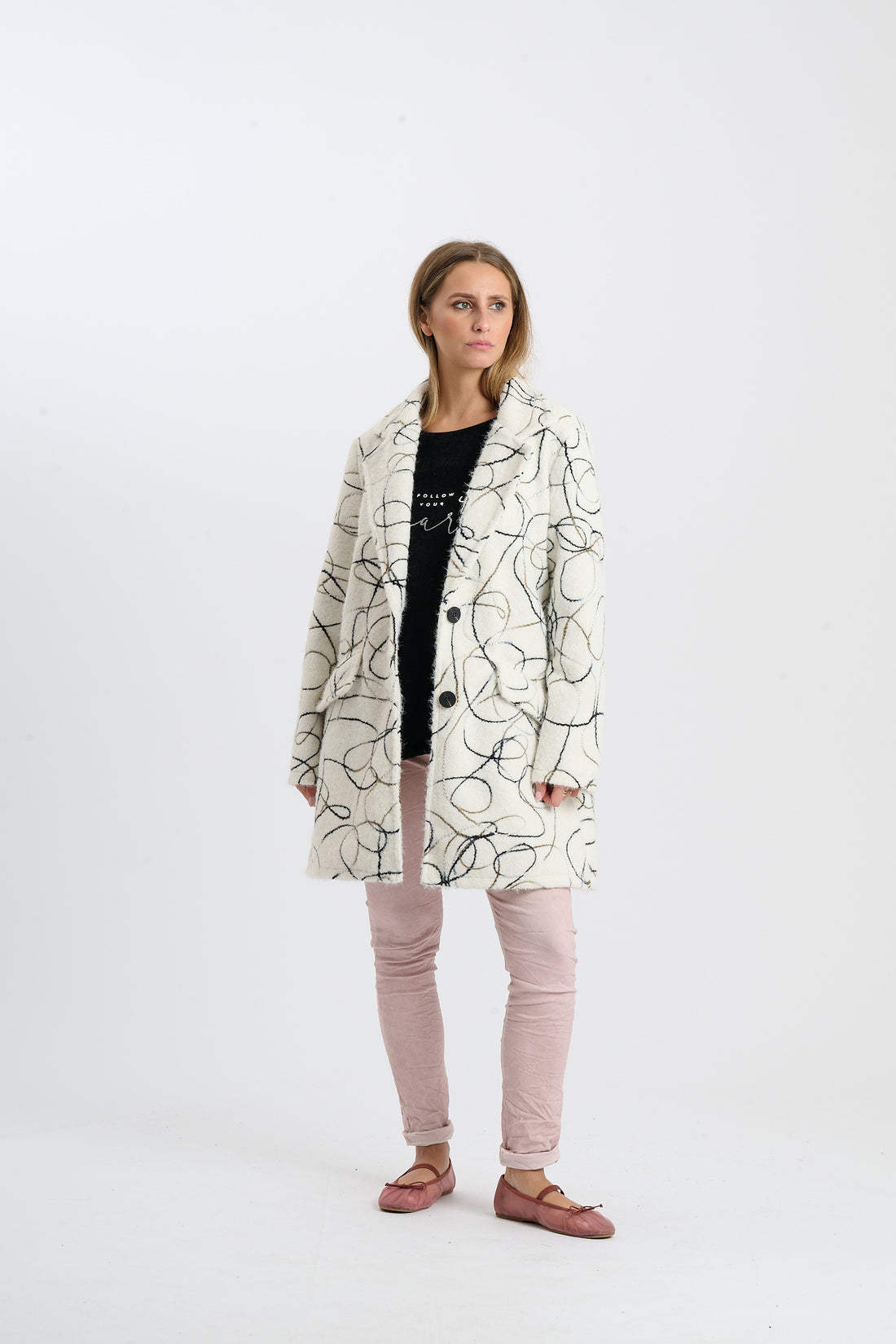 Filzjacke Sofie - Weiß